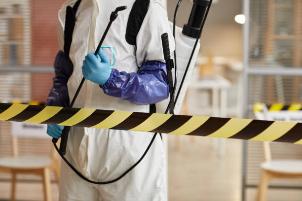 Professional Biohazard technician working in Amherst, WI